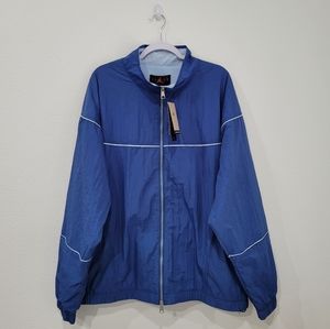 Nike Air Jordan Flight Track Jacket Warm Up Blue Full Zip DV7624-485 Men’s XXL